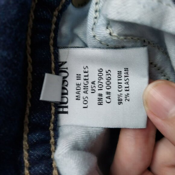 Hudson Union Jack Button Bootcut Jeans Size 29 Act Size in Desc - Picture 8 of 9
